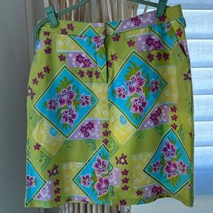 Havenbleu Tropical cotton skirt size 14 with sequins.